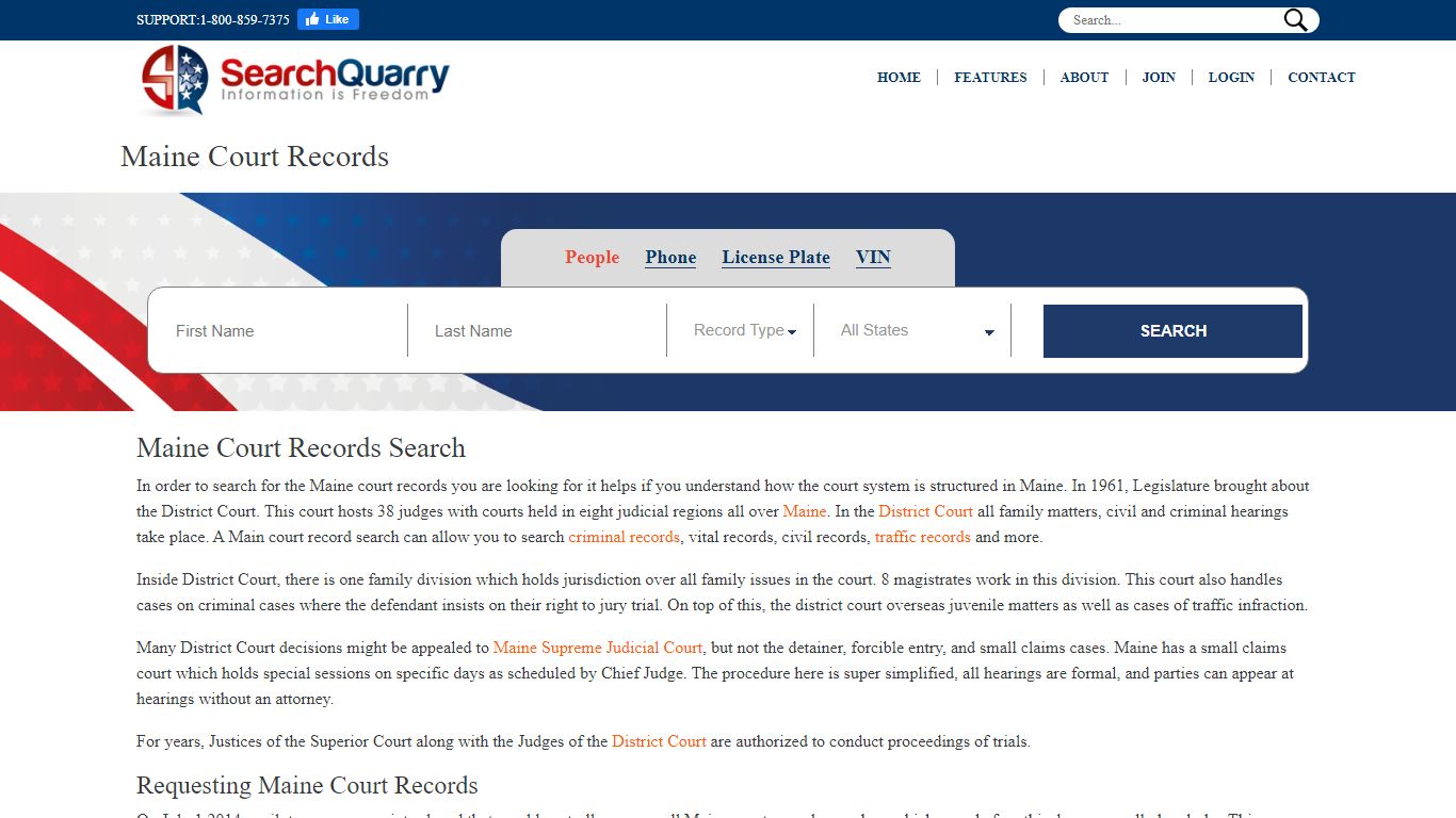 Free Maine Court Records | Enter a Name to View Maine Court Records Online